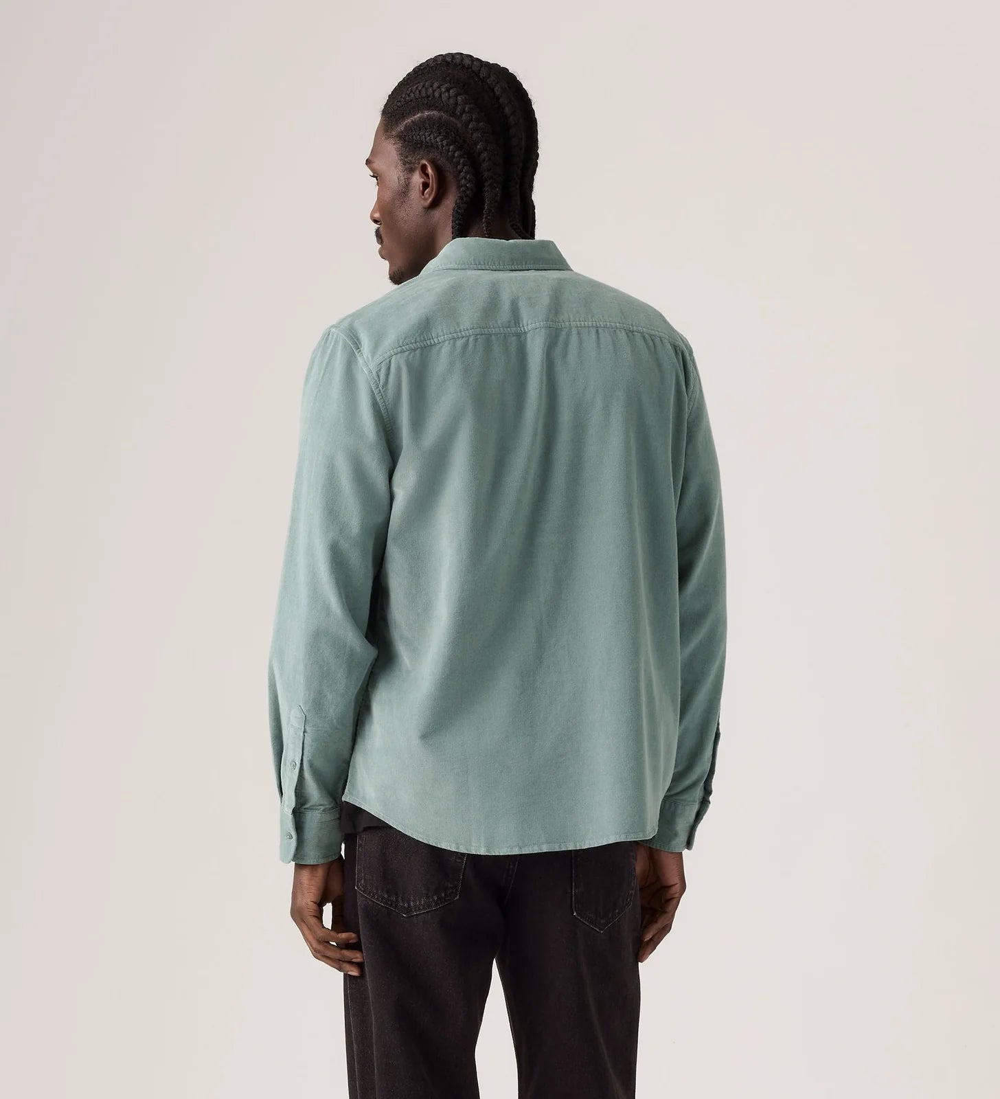 Levi's Men's Authentic Button Up Shirt - Stormy Sea Corduroy - Stencil