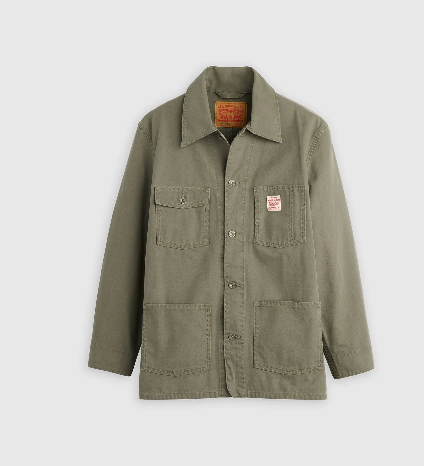 Levi's Men's Berkley Chore Coat - Dried Oregano Ltwt Canvas - Stencil