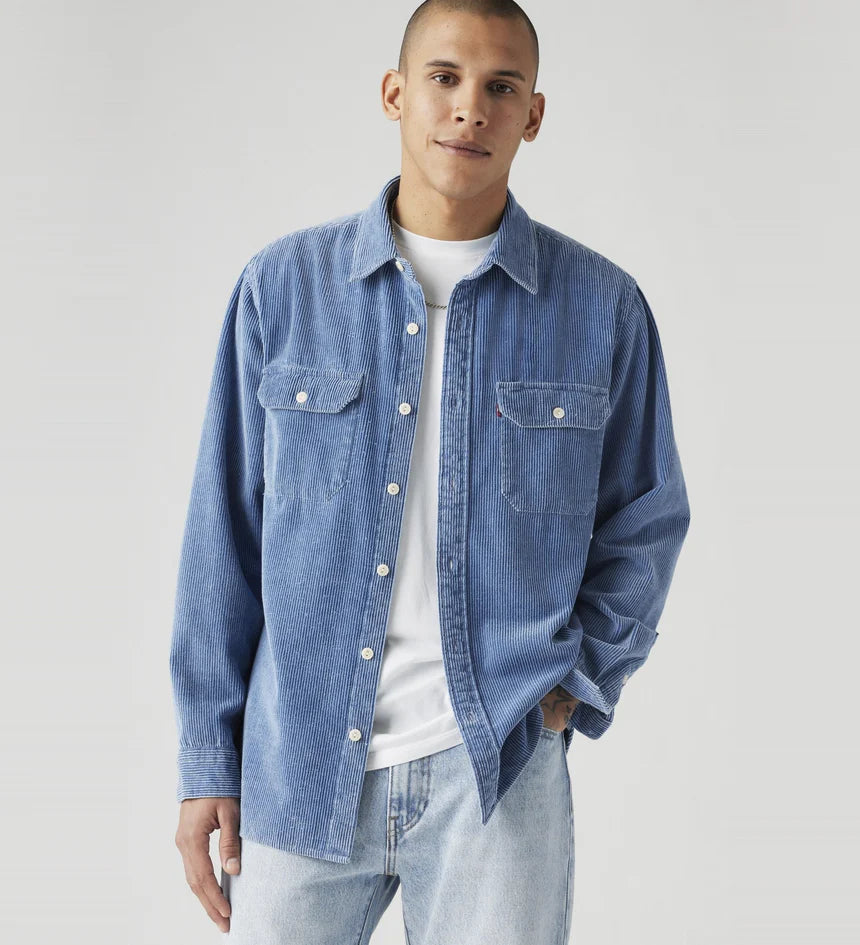 Levi's Men's Jackson Worker Overshirt - Andor Light Indigo Cord