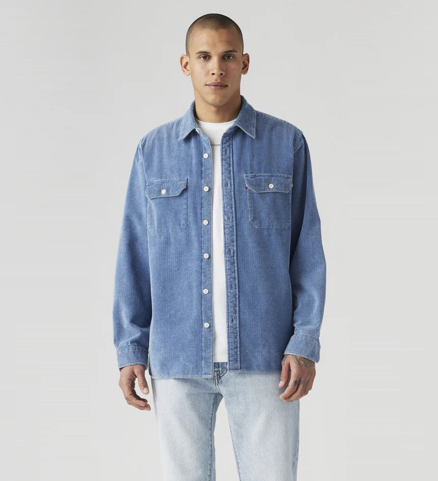 Levi's Men's Jackson Worker Overshirt - Andor Light Indigo Cord