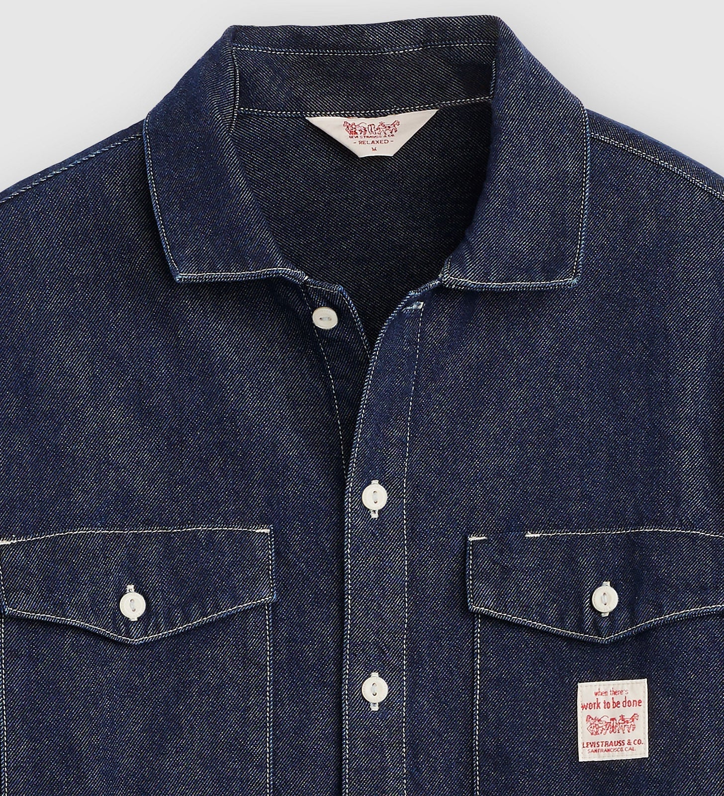 Levi's Men's Long-Sleeve Worker Shirt - Rinse Work Repeat - Stencil