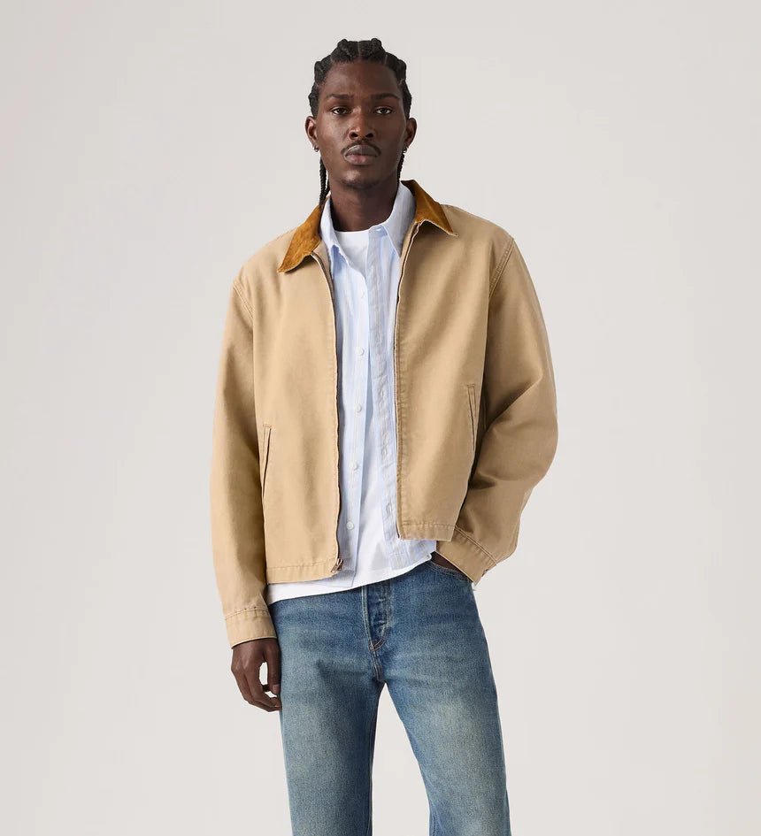 Levis Men's Castro Full Zip Jacket - Tigers Eye - Stencil