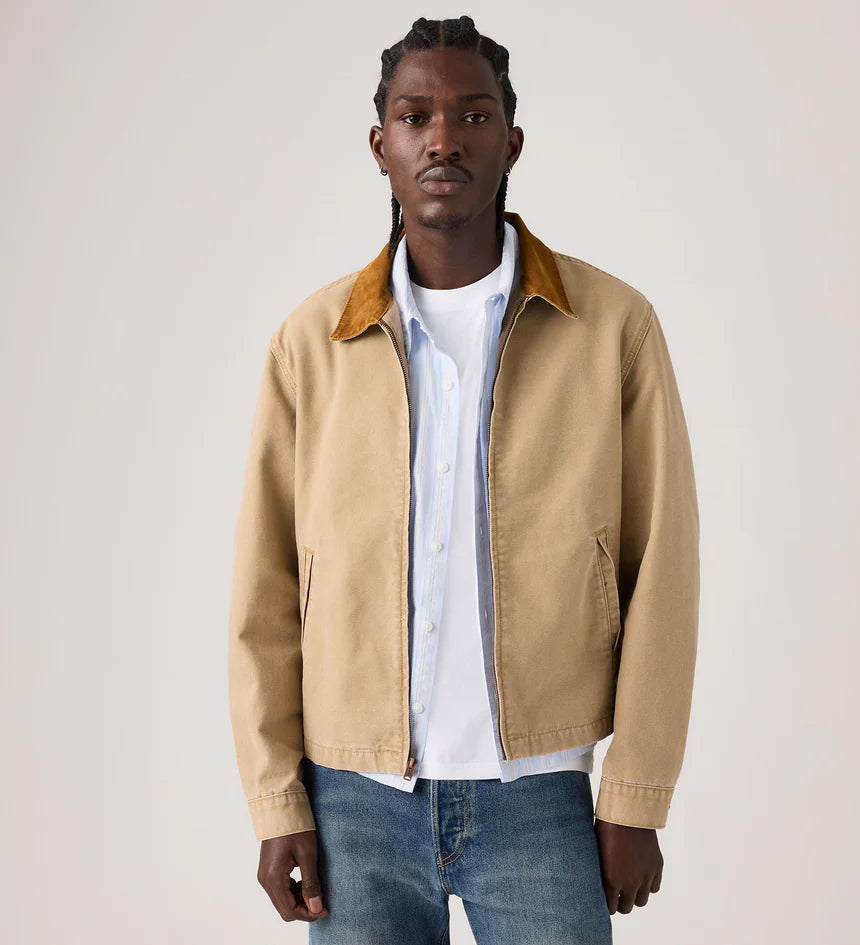 Levis Men's Castro Full Zip Jacket - Tigers Eye - Stencil