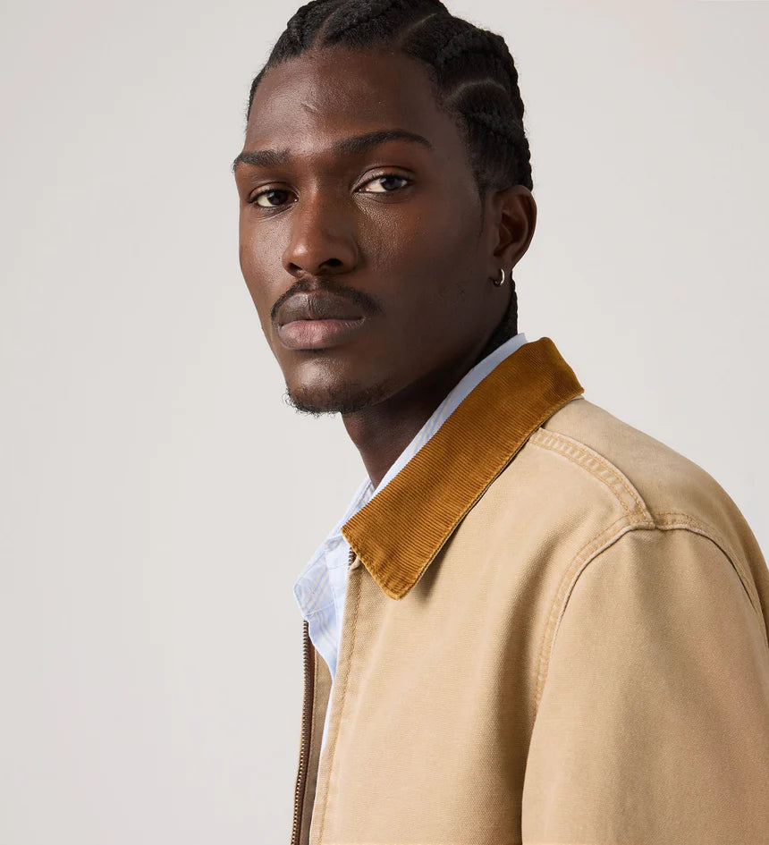 Levis Men's Castro Full Zip Jacket - Tigers Eye - Stencil