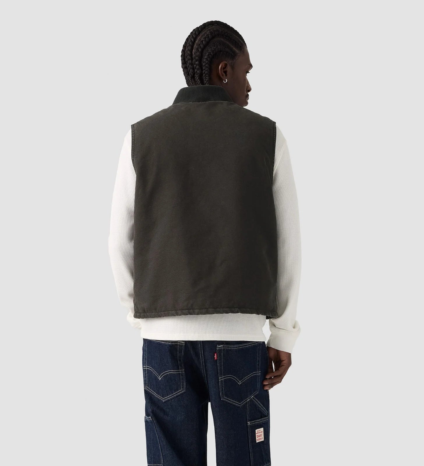 Levi's Men's Sansome Vest - Meteorite - Stencil