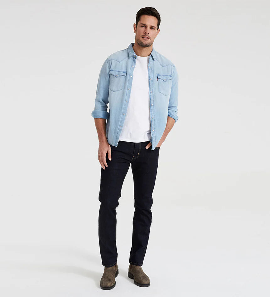 Levis 511 Workwear Slim Fit Jean Indigo Rinse - Stencil