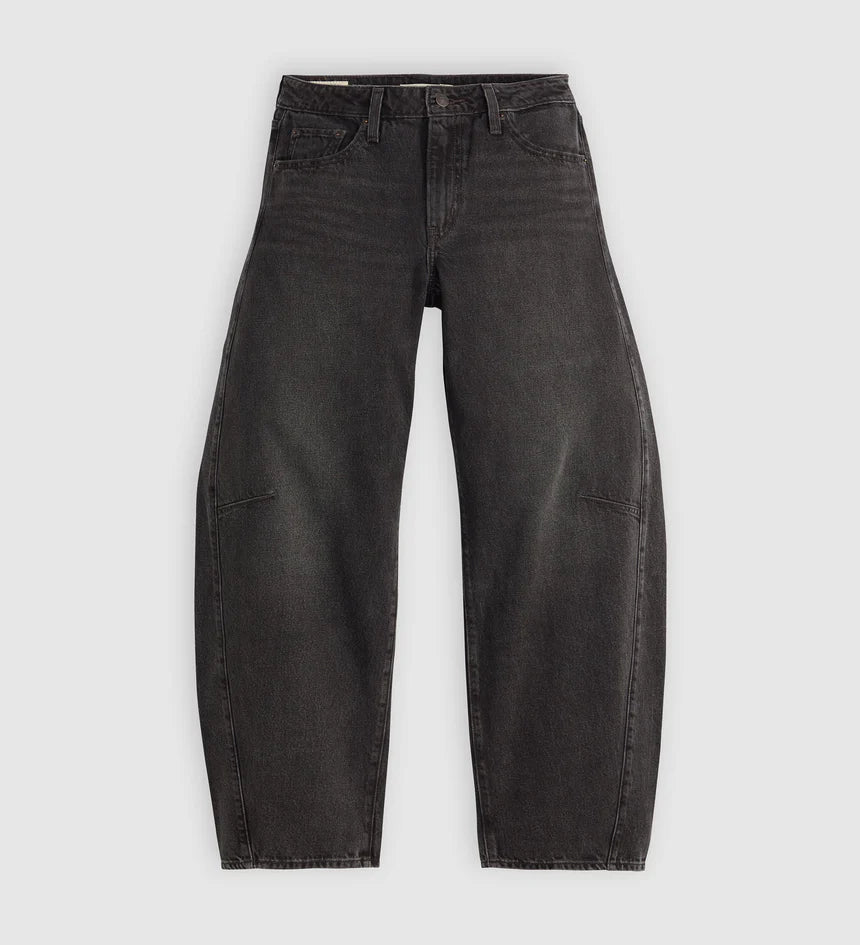 Levi's Women's Baggy Dad Barrel Jean - Rebel Edge - Stencil