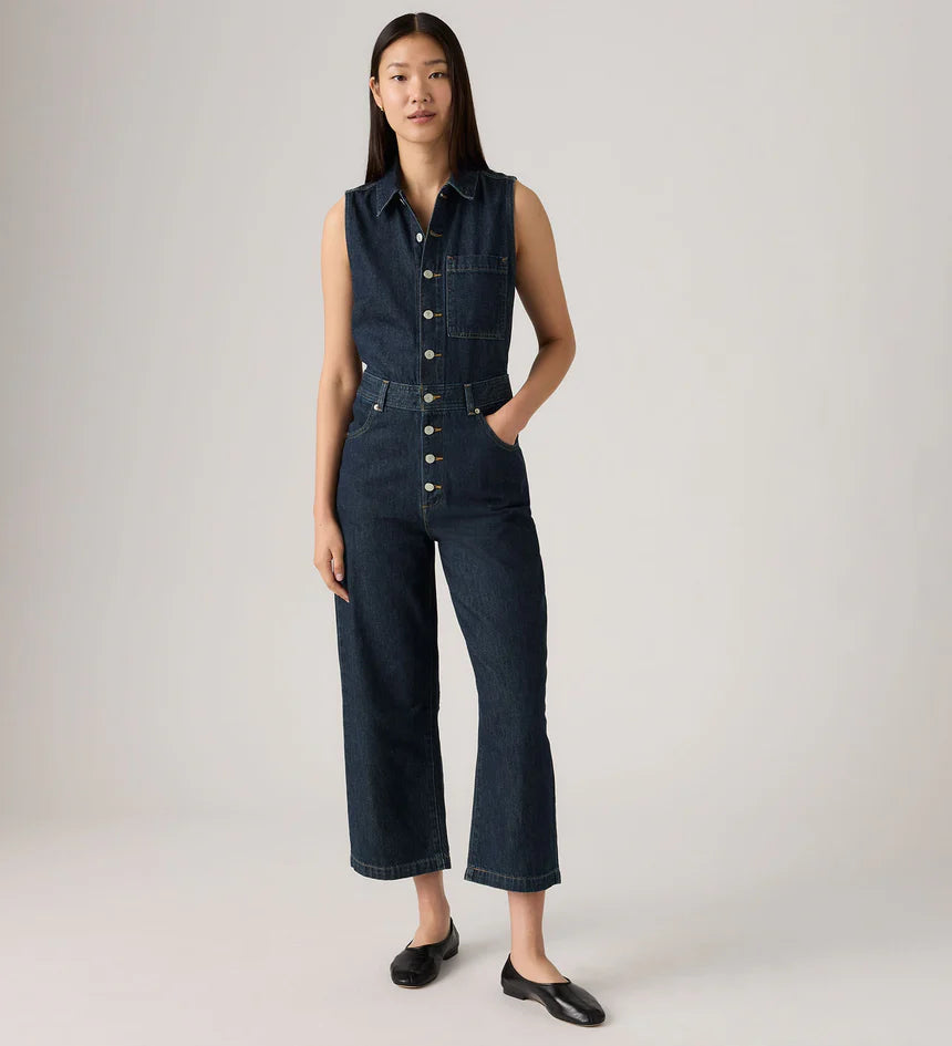 Levi's Women's Sleeveless Jumpsuit - Reign of the Rinse