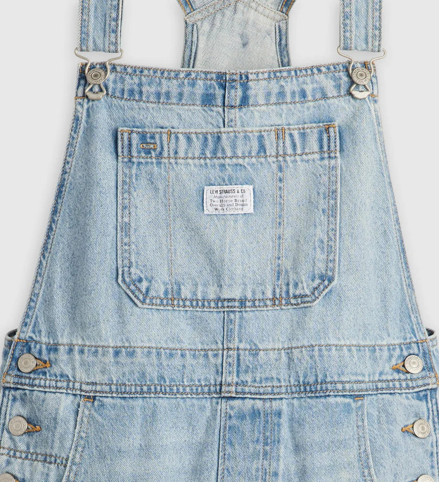 Levi's Women's Utility Shortalls  - Summer Job - Stencil