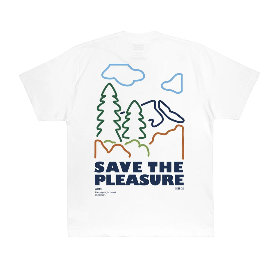 Cosmic Line Nature Tee - White