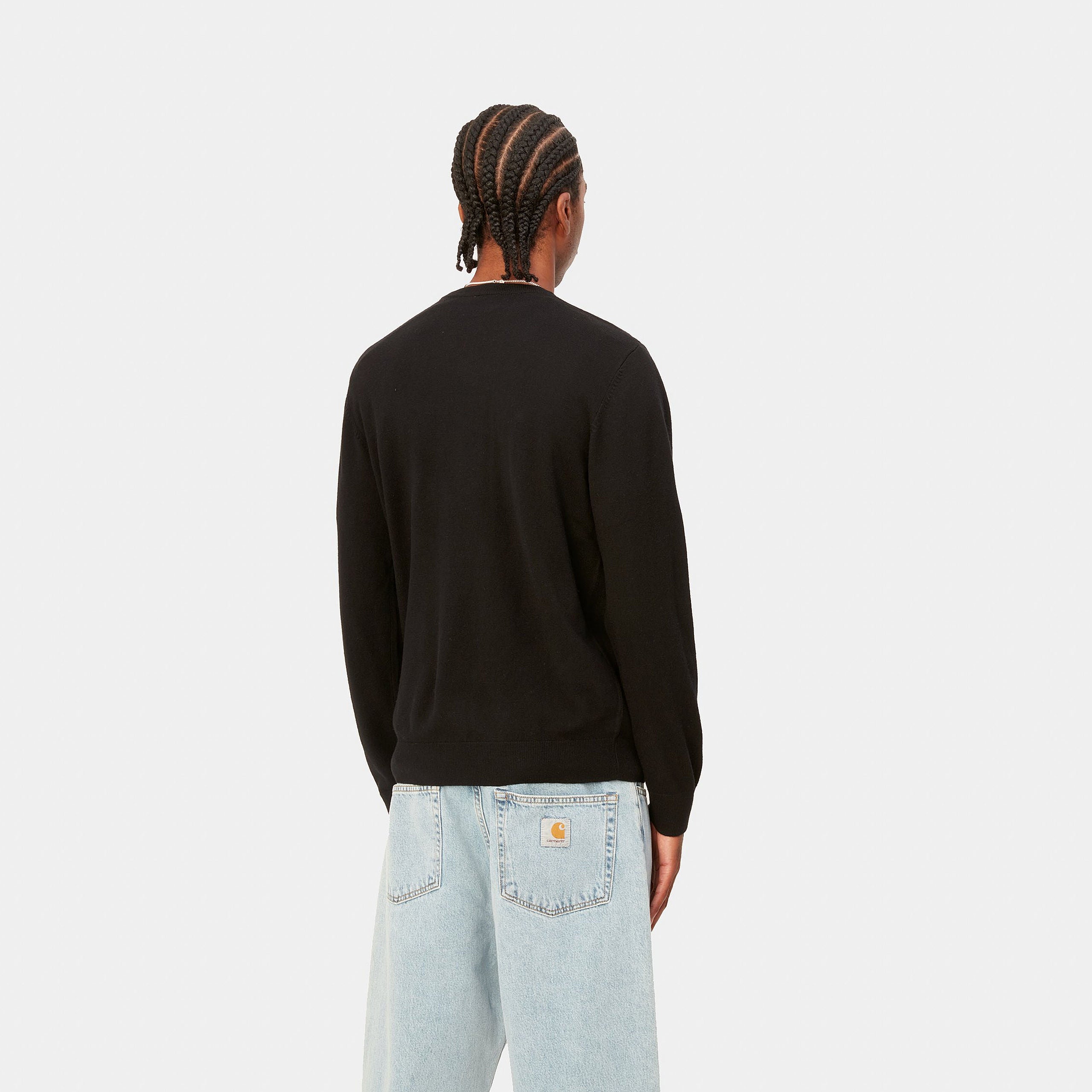 Carhartt Madison Sweater - Black / Wax - Stencil