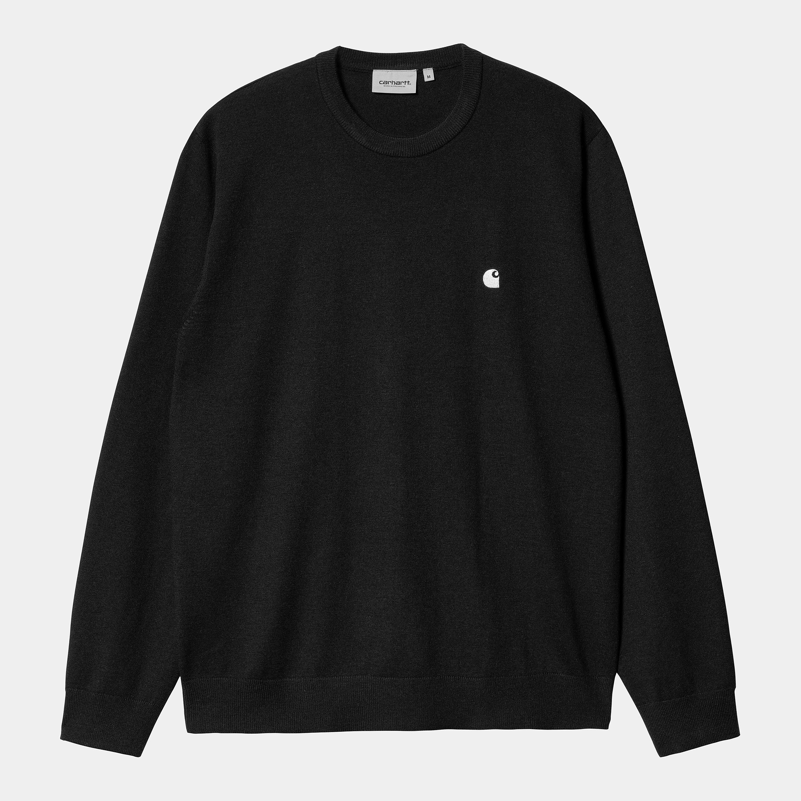 Carhartt Madison Sweater - Black / Wax - Stencil