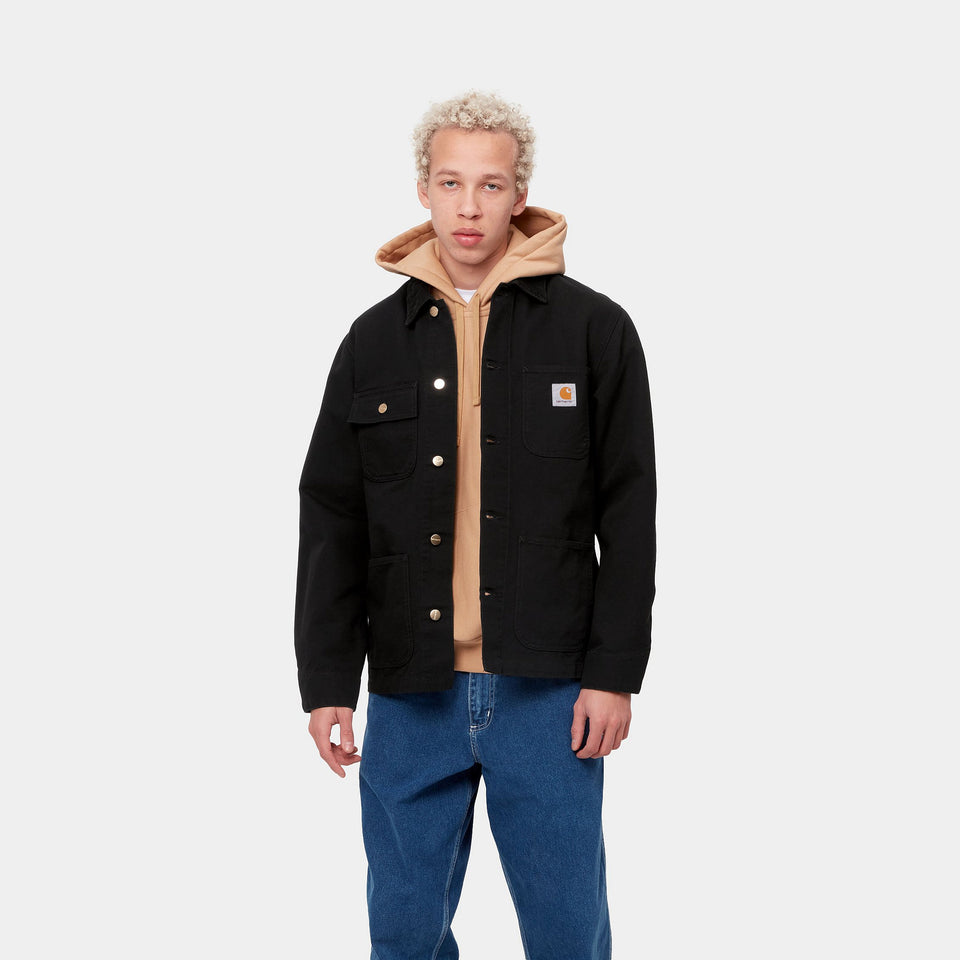 Carhartt Michigan Coat Black/Black Rinsed