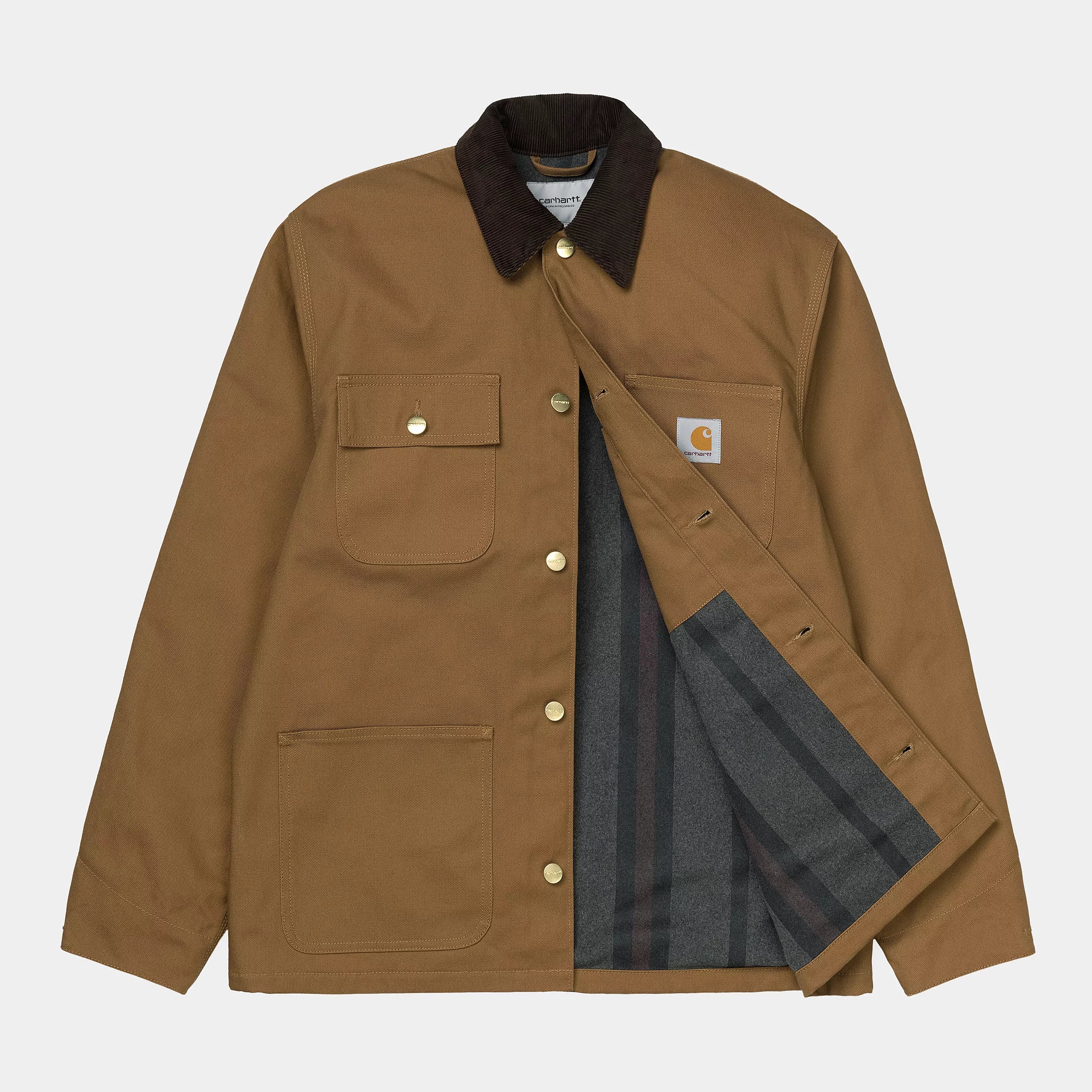 Carhartt Michigan Coat - Hamilton Brown / Tobacco Rigid Blanket Lined