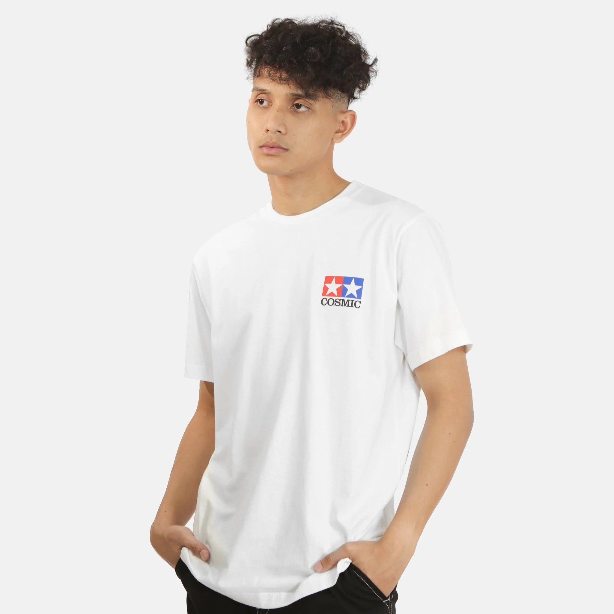 Cosmic Model Kit Tee - White - Stencil
