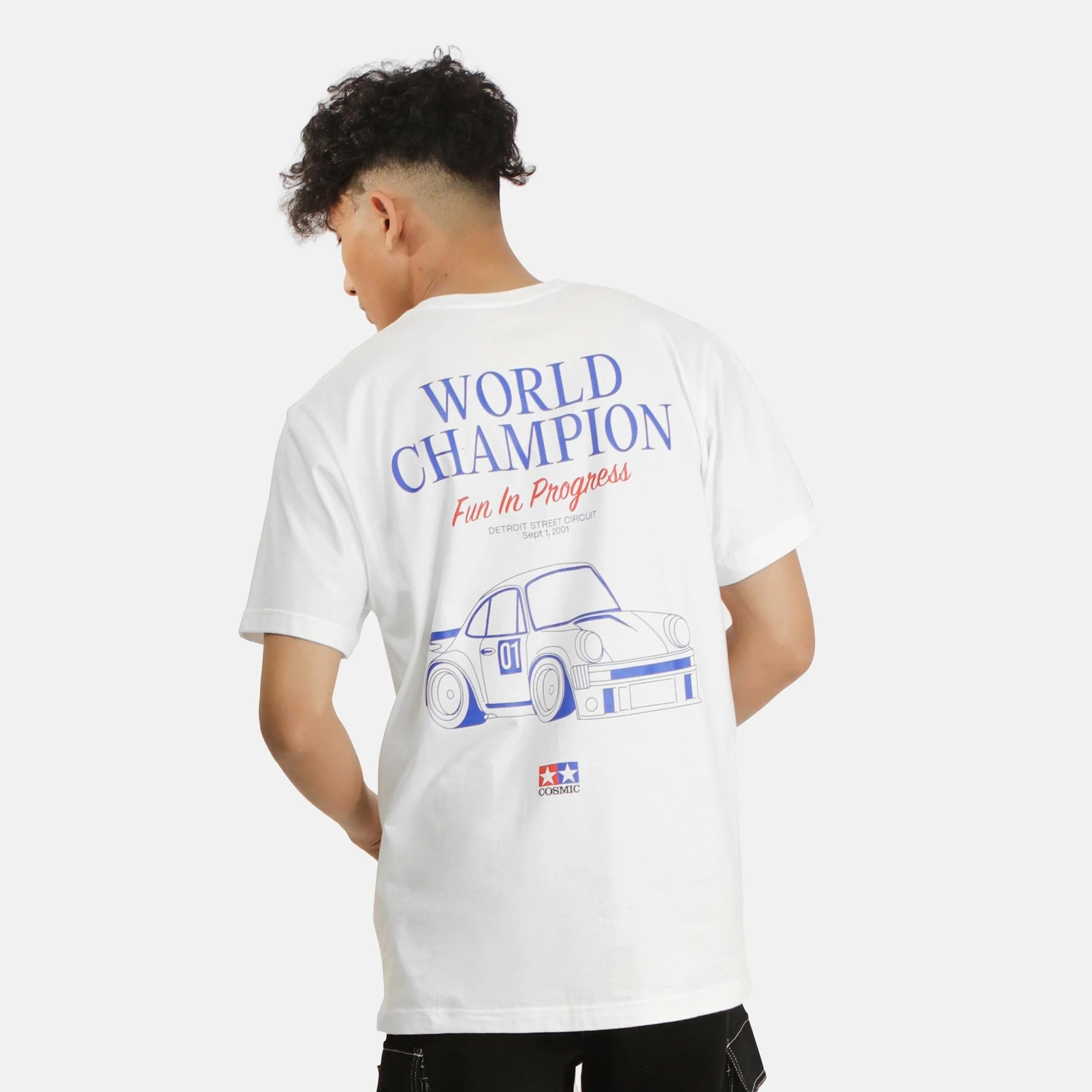 Cosmic Model Kit Tee - White - Stencil