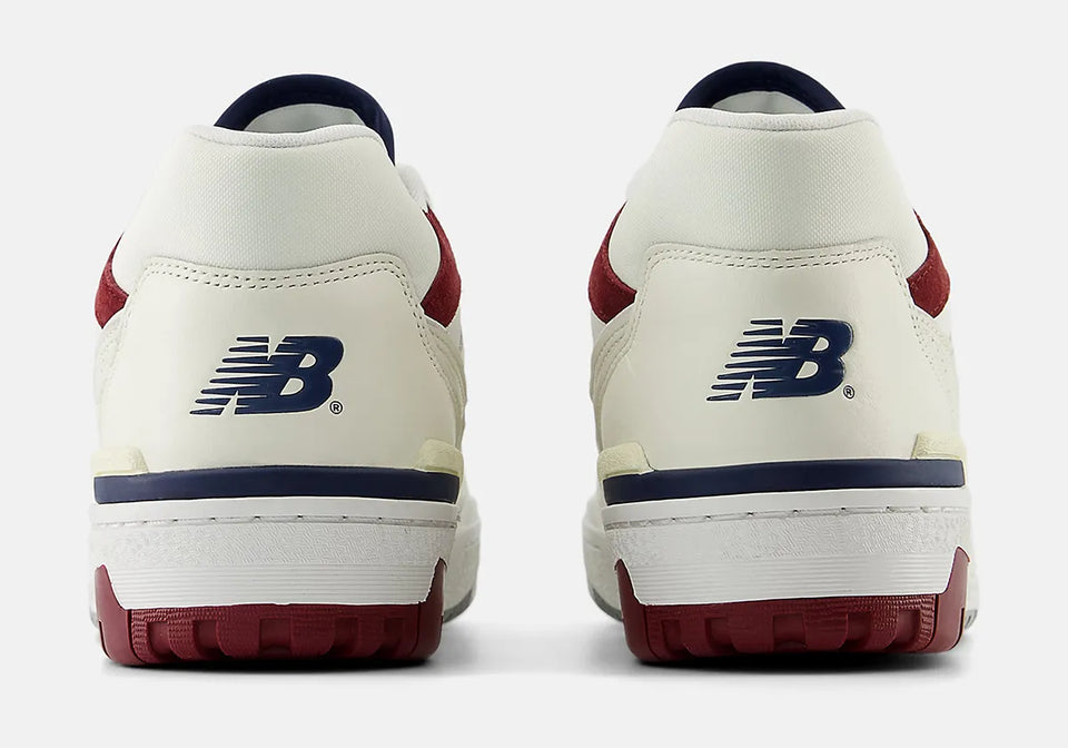 New Balance 550 Suede Toe - Burgundy / Navy