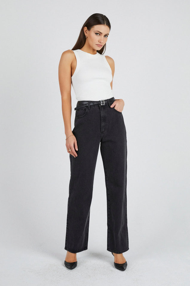 Abrand Carrie Jean Heidi - Washed Black - Stencil