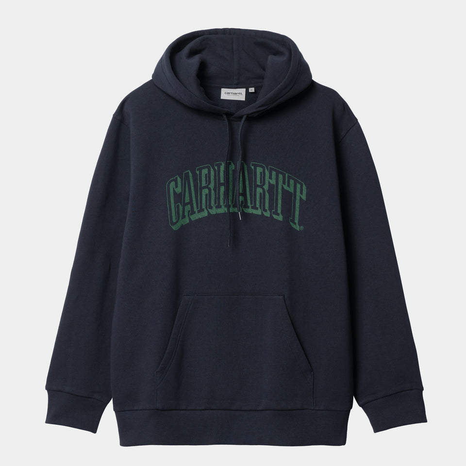 Carhartt Hooded Scrawl Sweatshirt Dark Navy/Bonsai