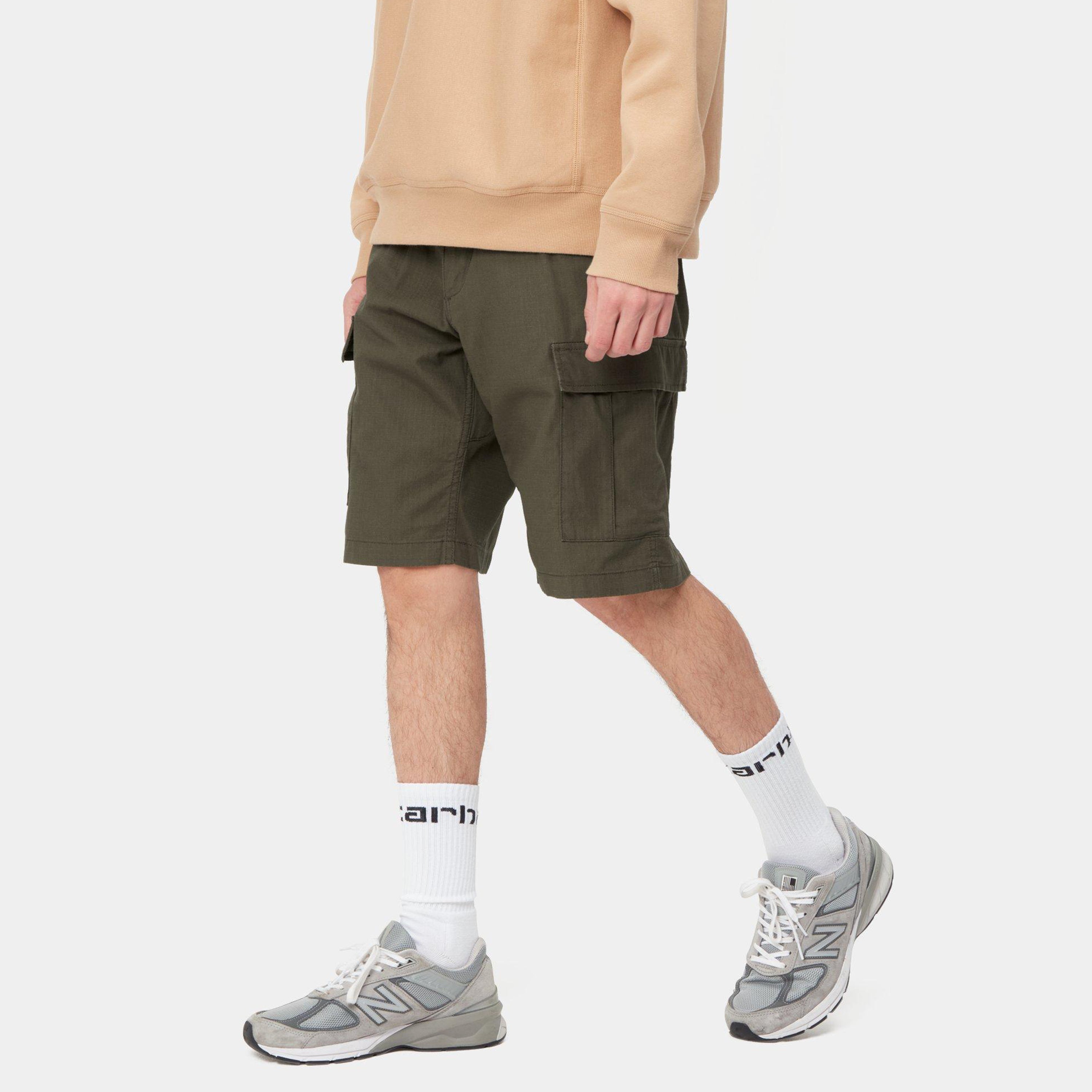 Carhartt Aviation Shorts - Cypress Rinsed - Stencil