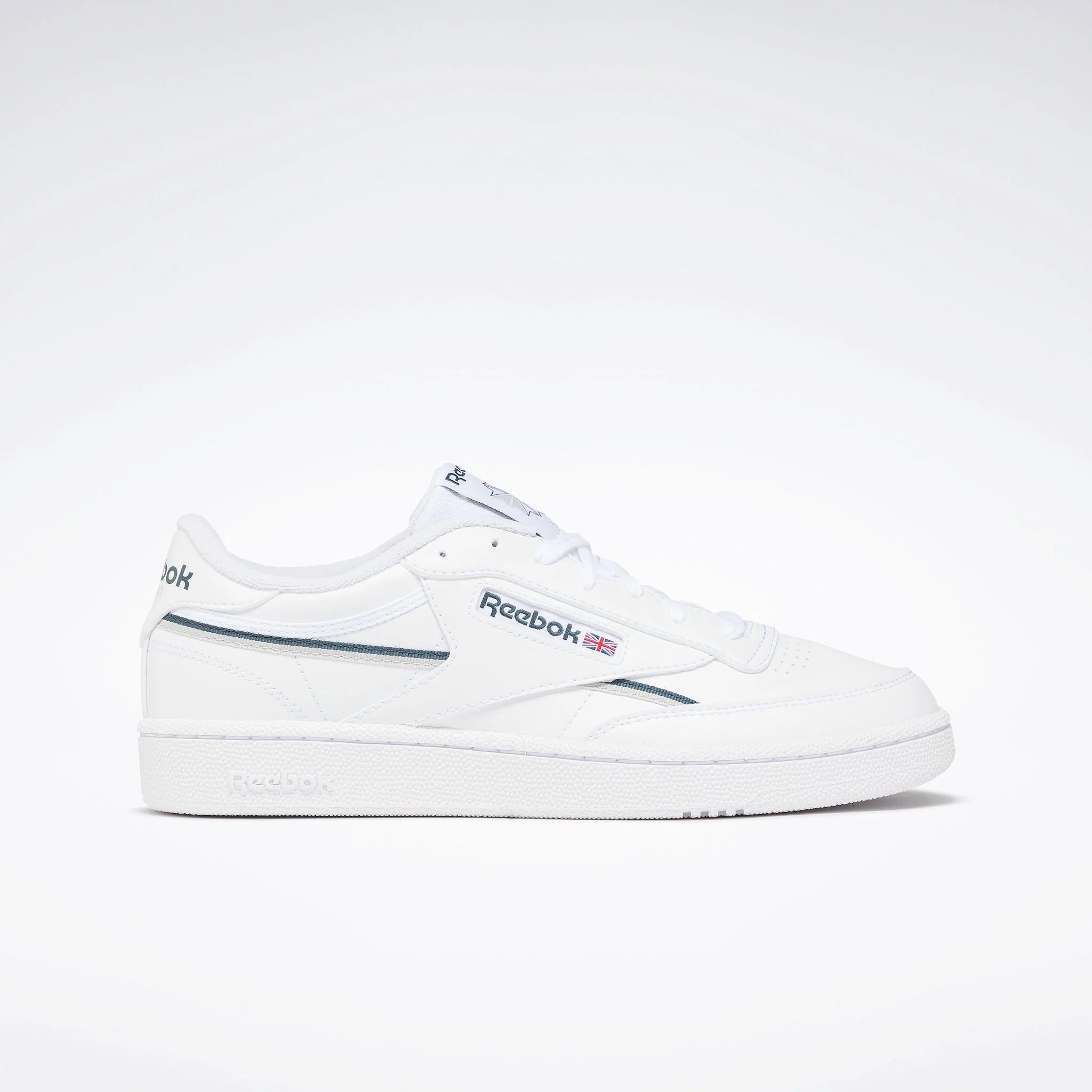 Reebok Club C Vegan White / Hoops  Blue / Steely Fog - Stencil