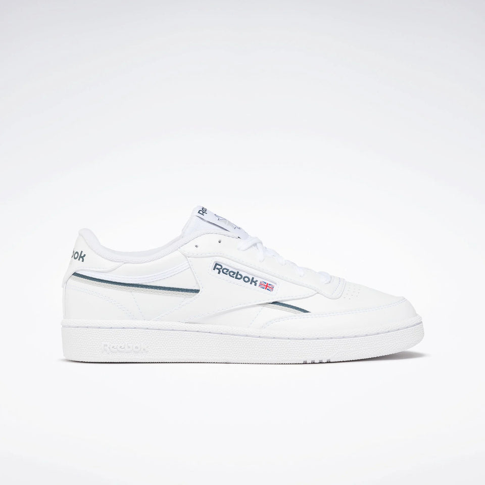 Reebok Club C Vegan White / Hoops  Blue / Steely Fog