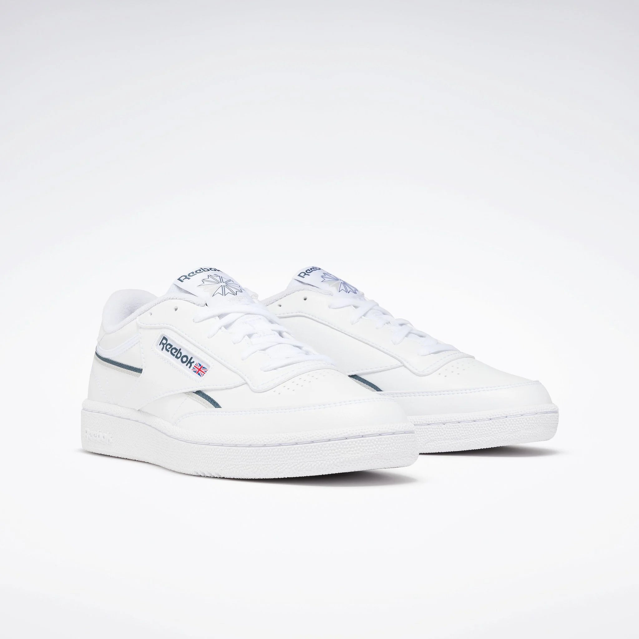 Reebok Club C Vegan White / Hoops  Blue / Steely Fog - Stencil