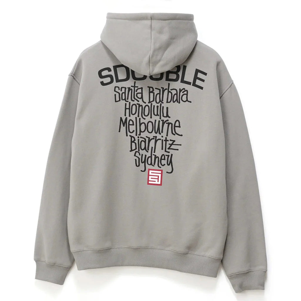 S-Double Cities Zip Thru Hood - Stone - Stencil