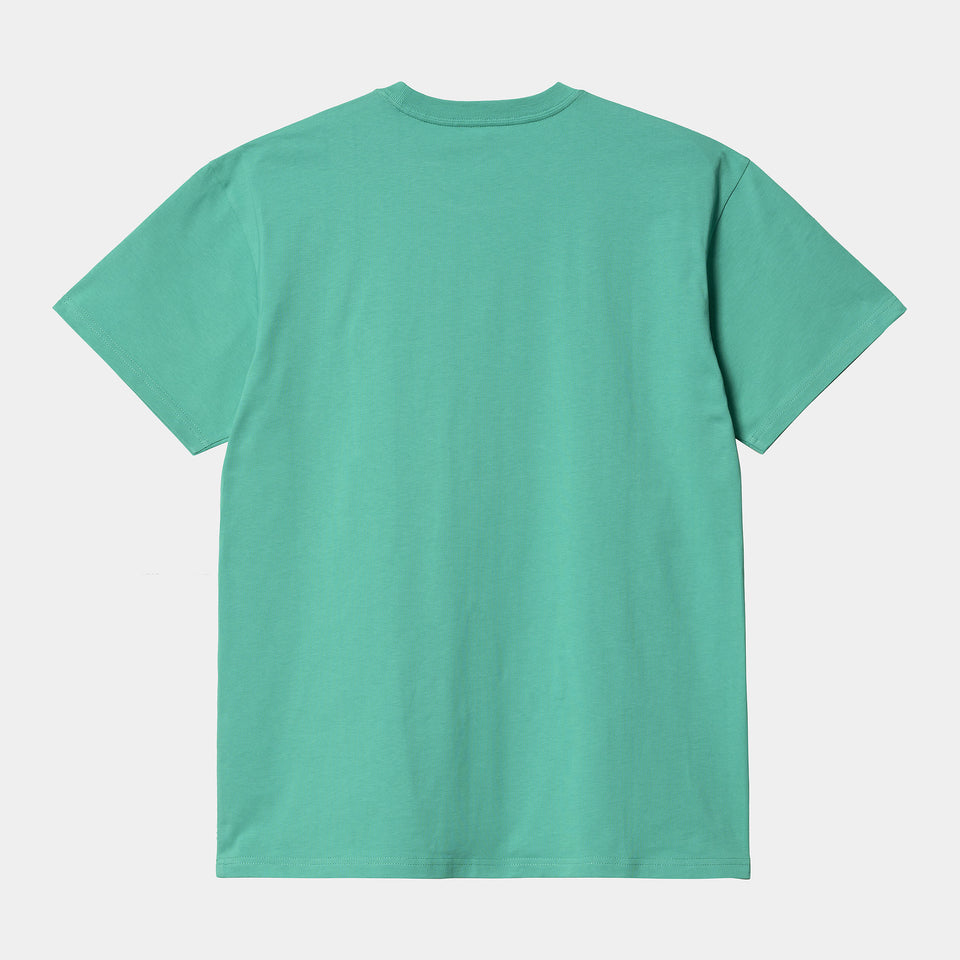 Carhartt S/S Chase T-Shirt Aqua Green/Gold