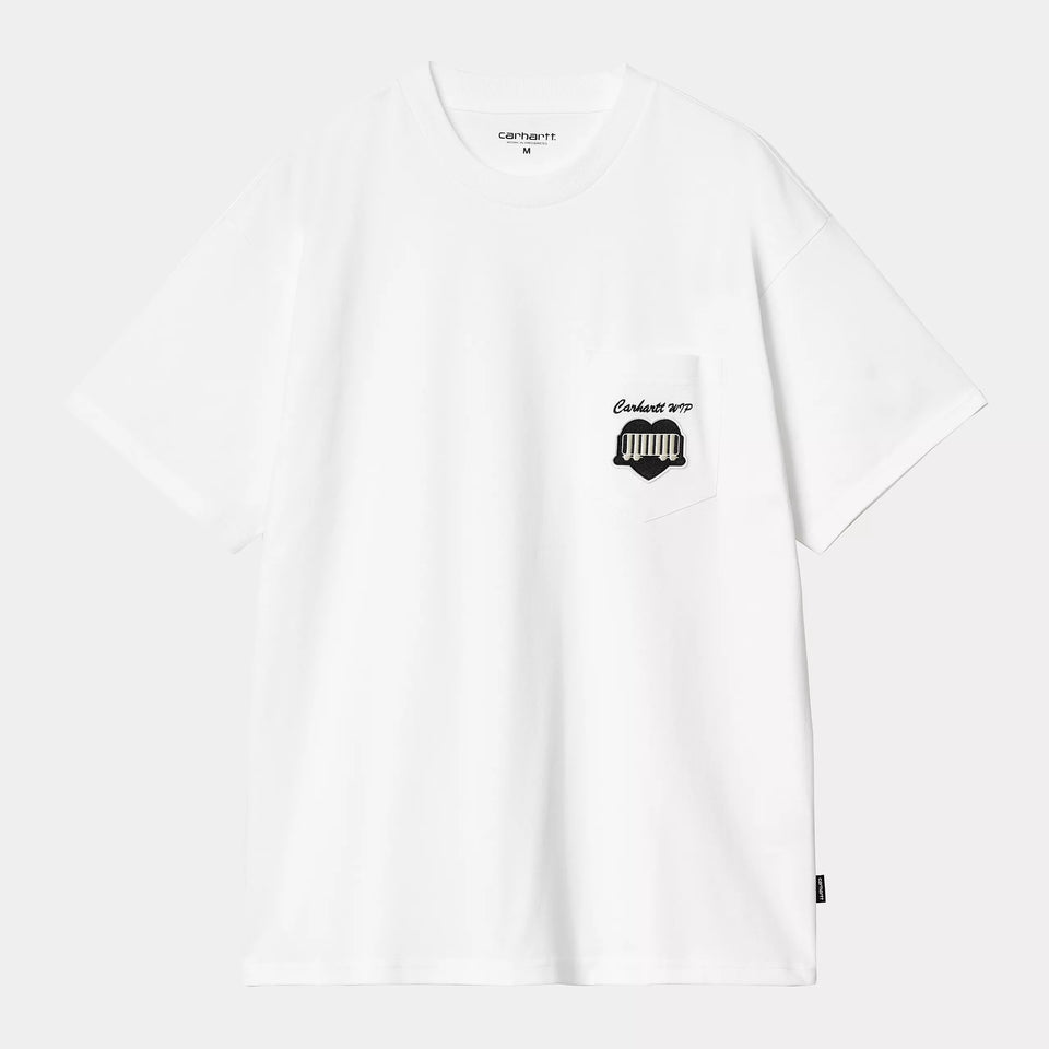 Carhartt S/S Heart Train Pocket T-Shirt - White