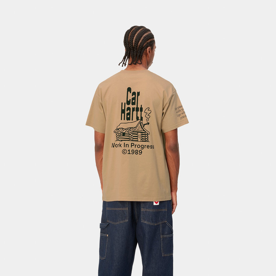 Carhartt S/S Home T-Shirt - Dusty Hamilton Brown / Dollar Green