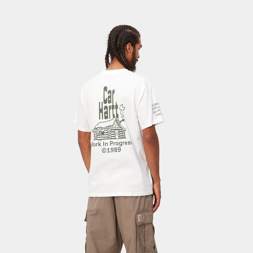 Carhartt S/S Home T-Shirt - White / Dollar Green