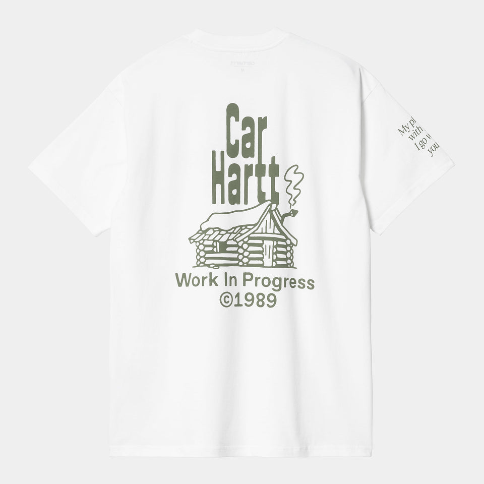 Carhartt S/S Home T-Shirt - White / Dollar Green