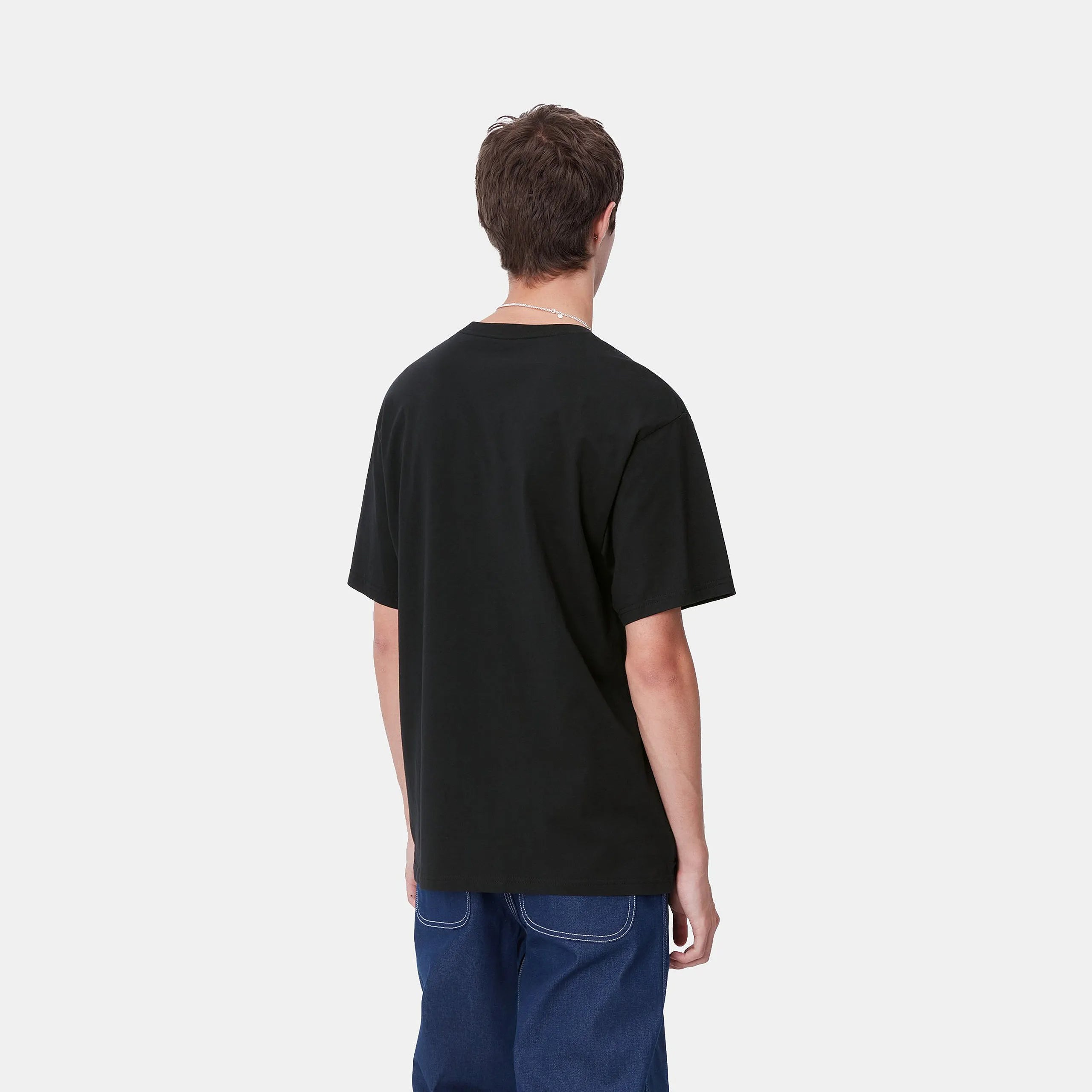 Carhartt S/S Madison T-Shirt - Black/White - Stencil