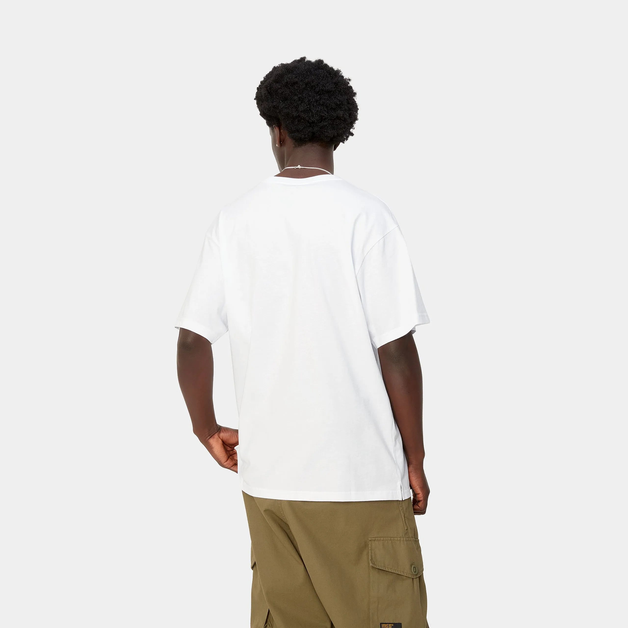 Carhartt S/S Madison T-Shirt - White/Black - Stencil