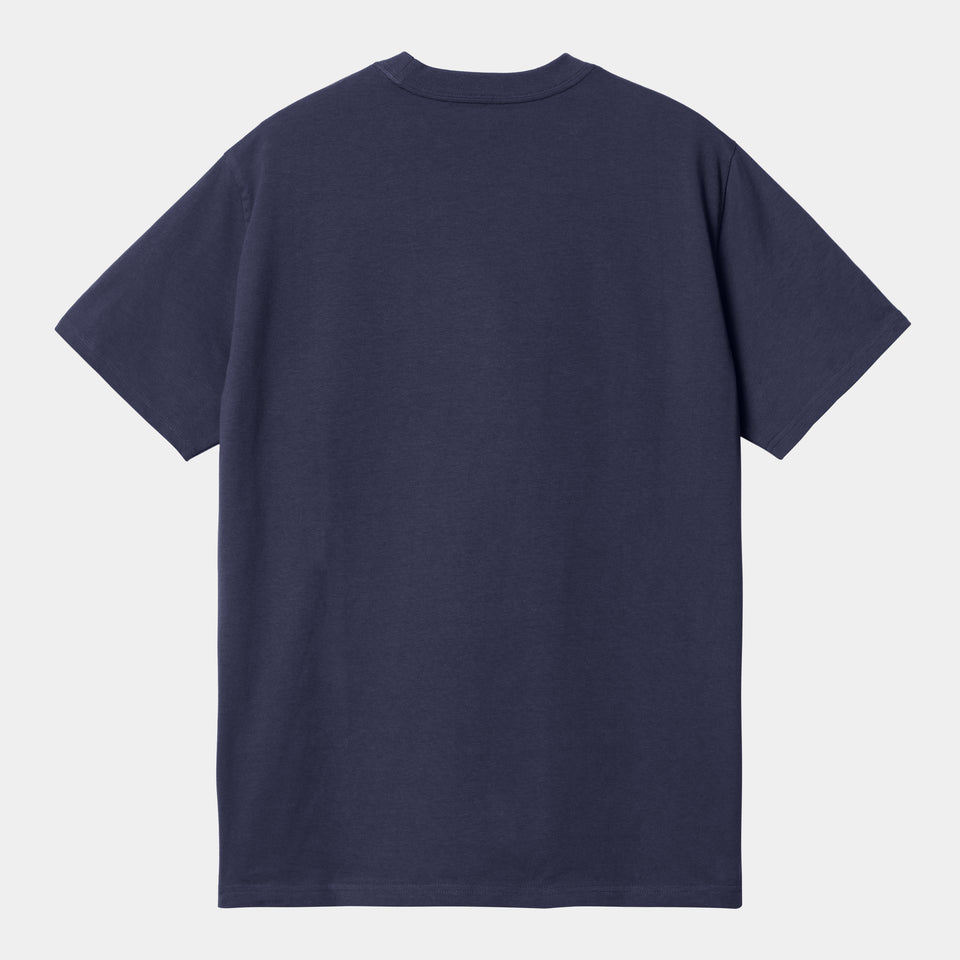 Carhartt S/S Script T-Shirt Enzian/Misty Sky