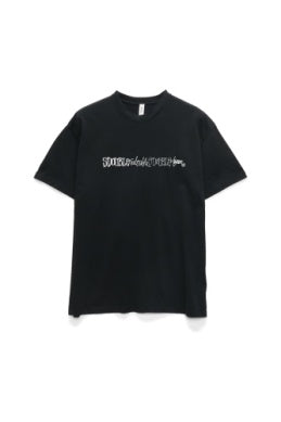 S-Double Script Stack Tee - Black