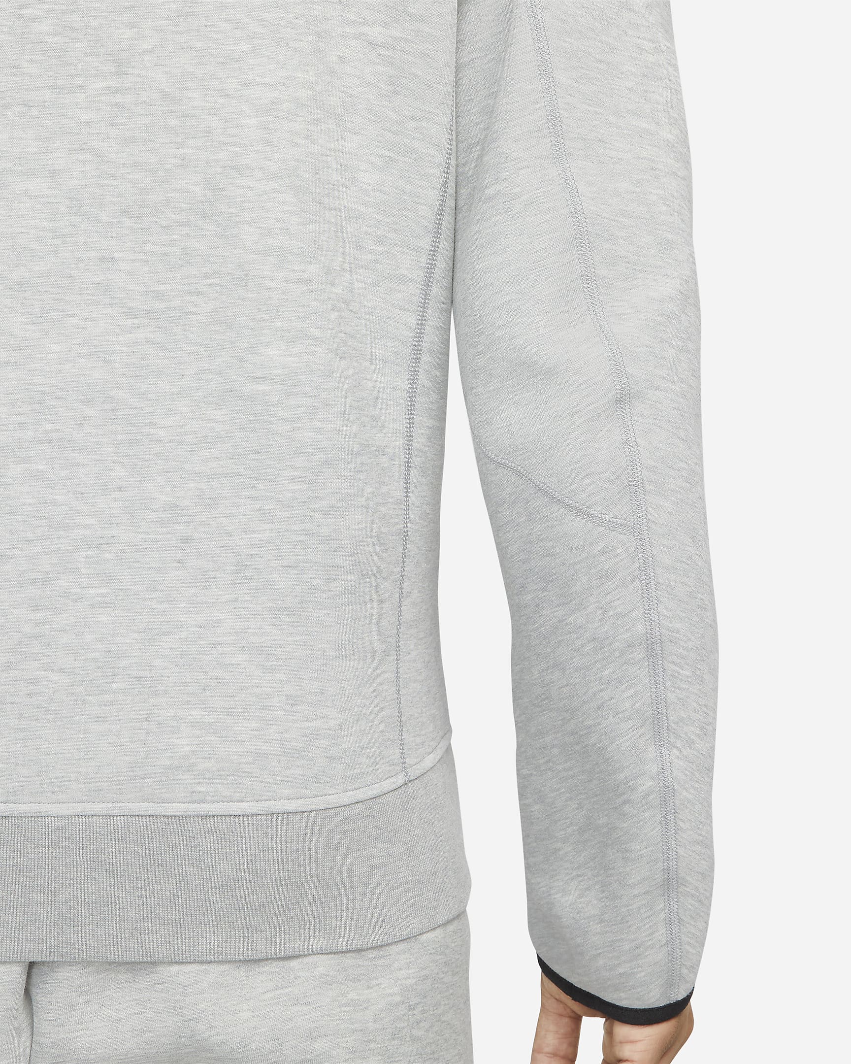 Nike Men's Sportswear Tech Fleece Crew Dark Grey Heather/Black – Stencil