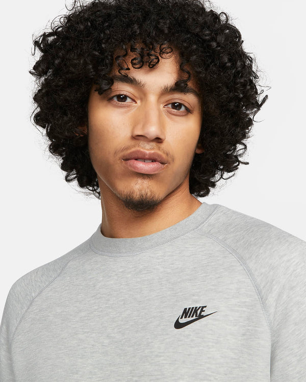 Nike Men's Sportswear Tech Fleece Crew Dark Grey Heather/Black – Stencil