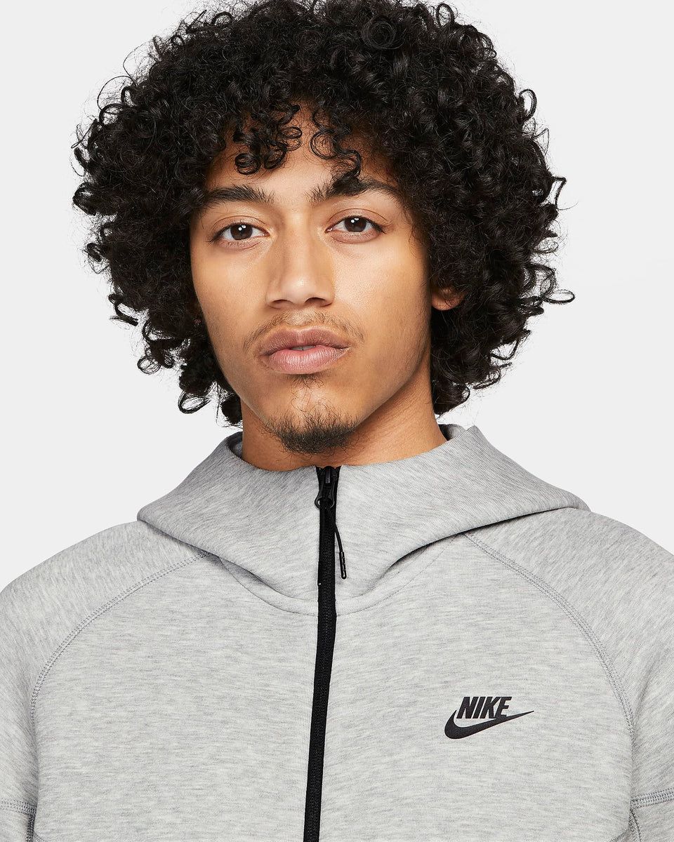 Nike Men's Sportswear Tech Fleece Windrunner Full-Zip Hoodie Dark Grey Heather/Black