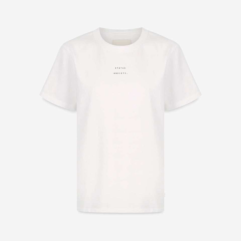 Status Anxiety Feels Right Logo - Women's Tee / Off White