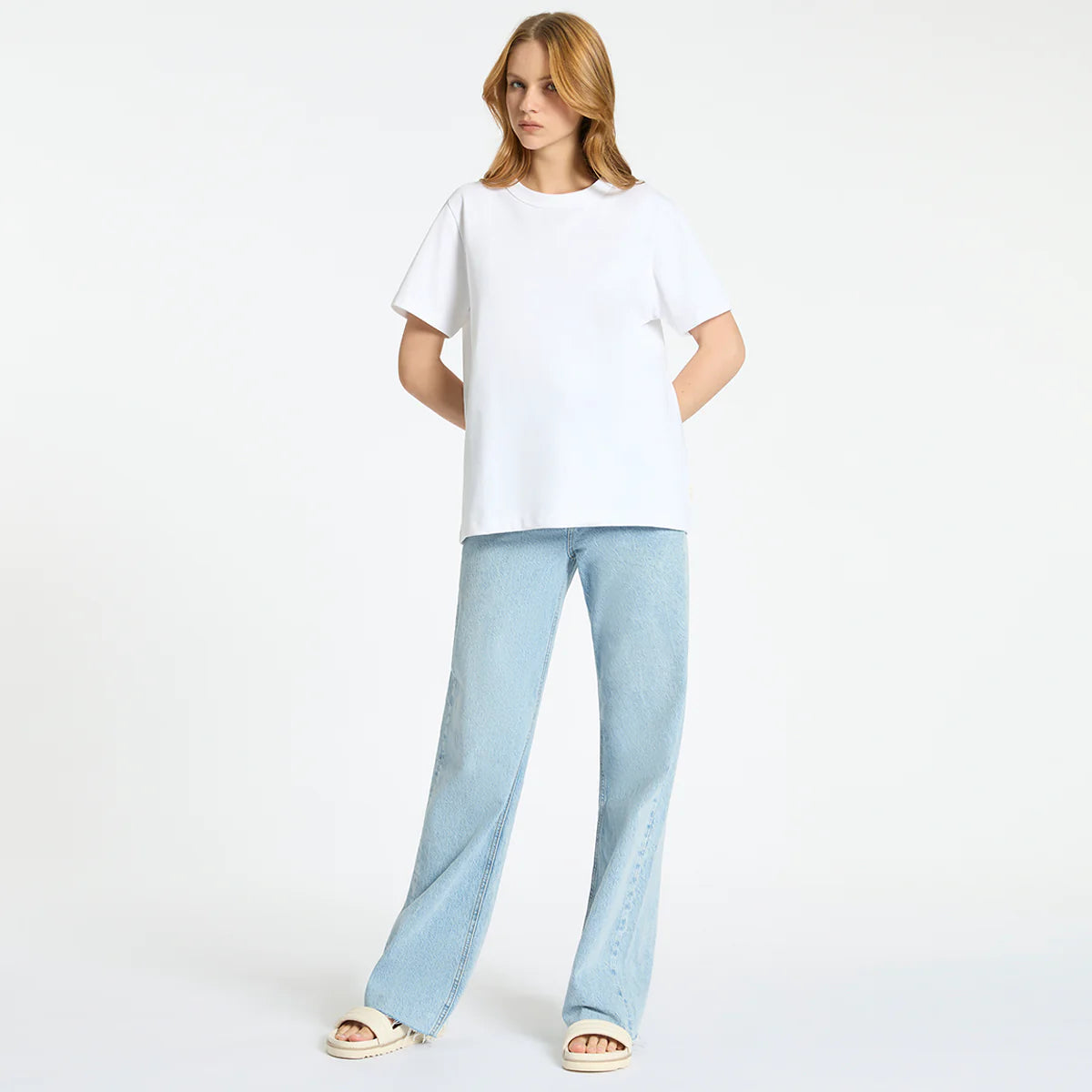 Status Anxiety Feels Right Tee Off White - Stencil