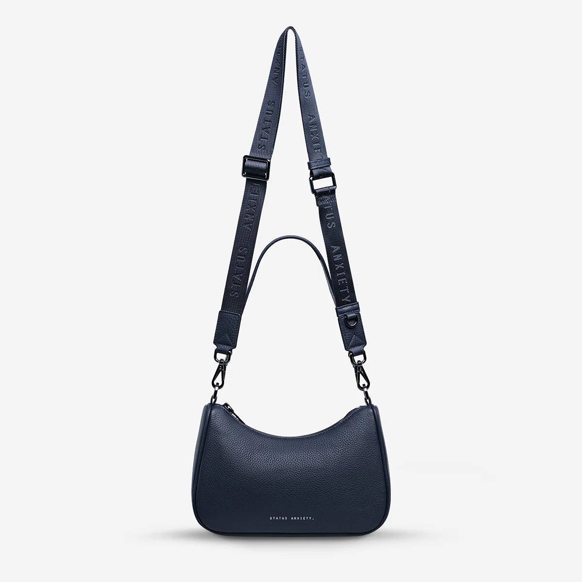Status Anxiety Look Both Ways - Midnight Navy - Stencil