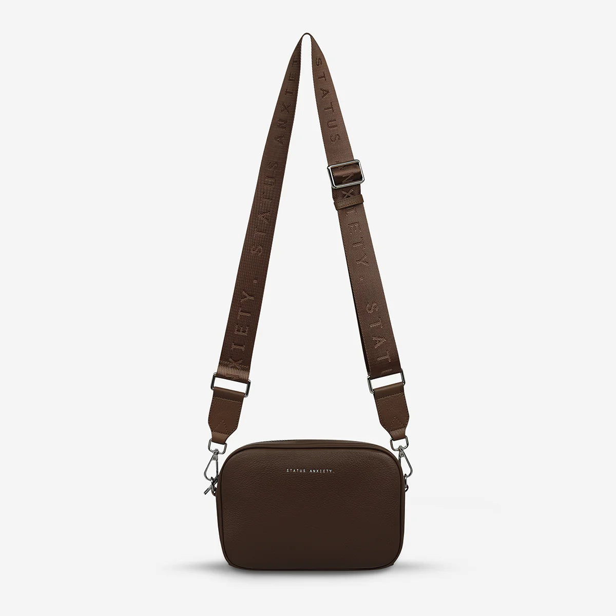 Status Anxiety Plunder With Webbed Strap - Cocoa - Stencil