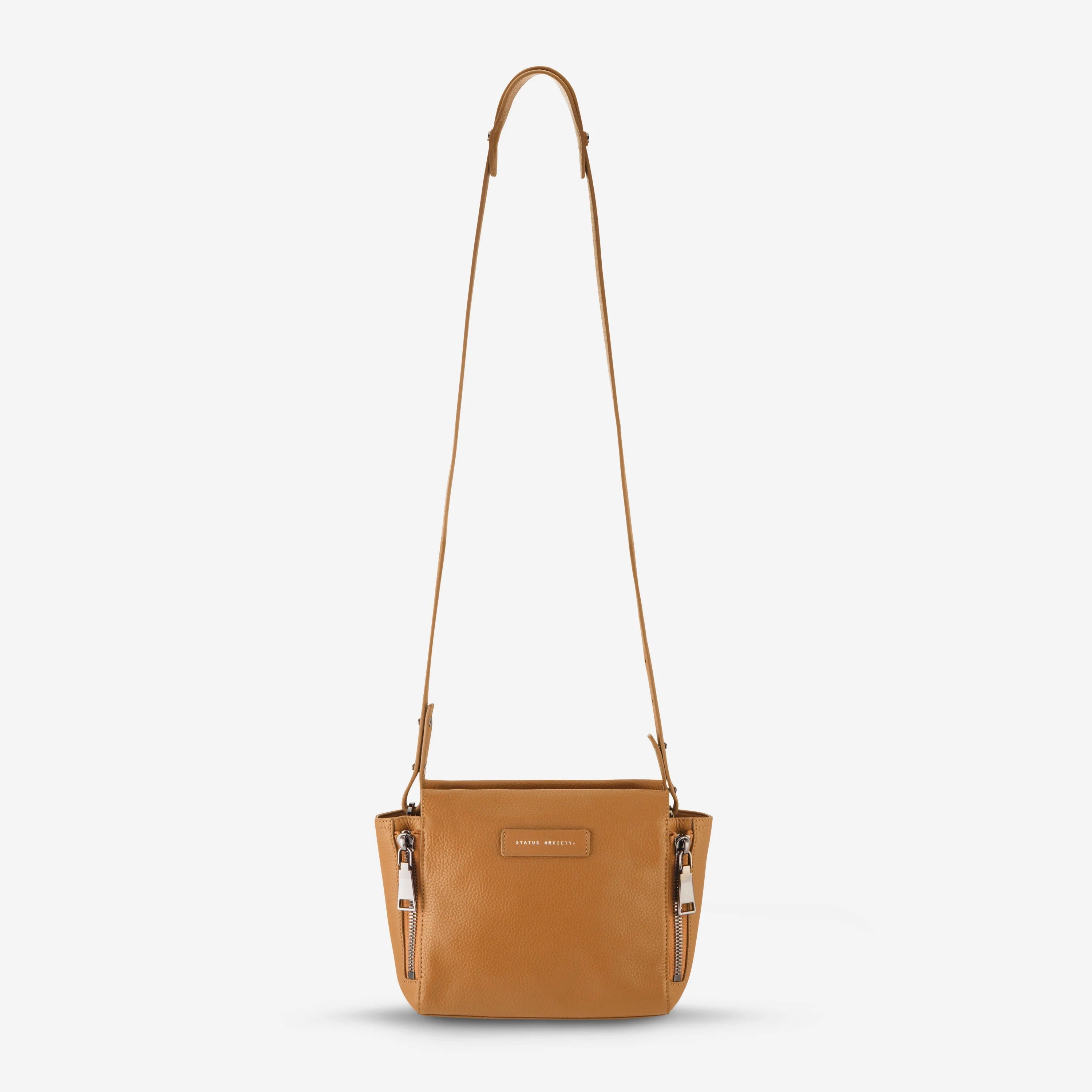 Status Anxiety The Ascendants Bag Tan Pebble - Stencil
