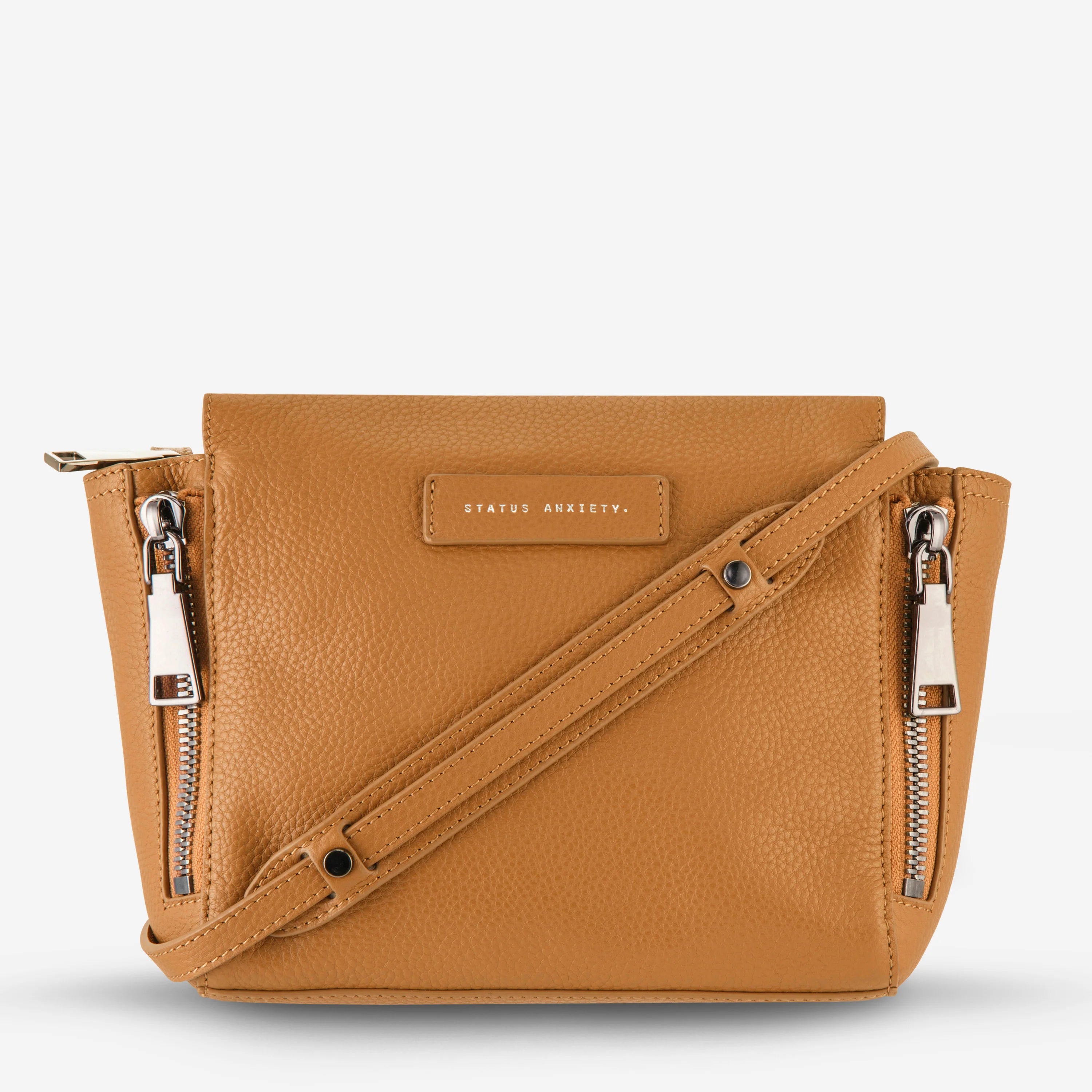 Status Anxiety The Ascendants Bag Tan Pebble - Stencil