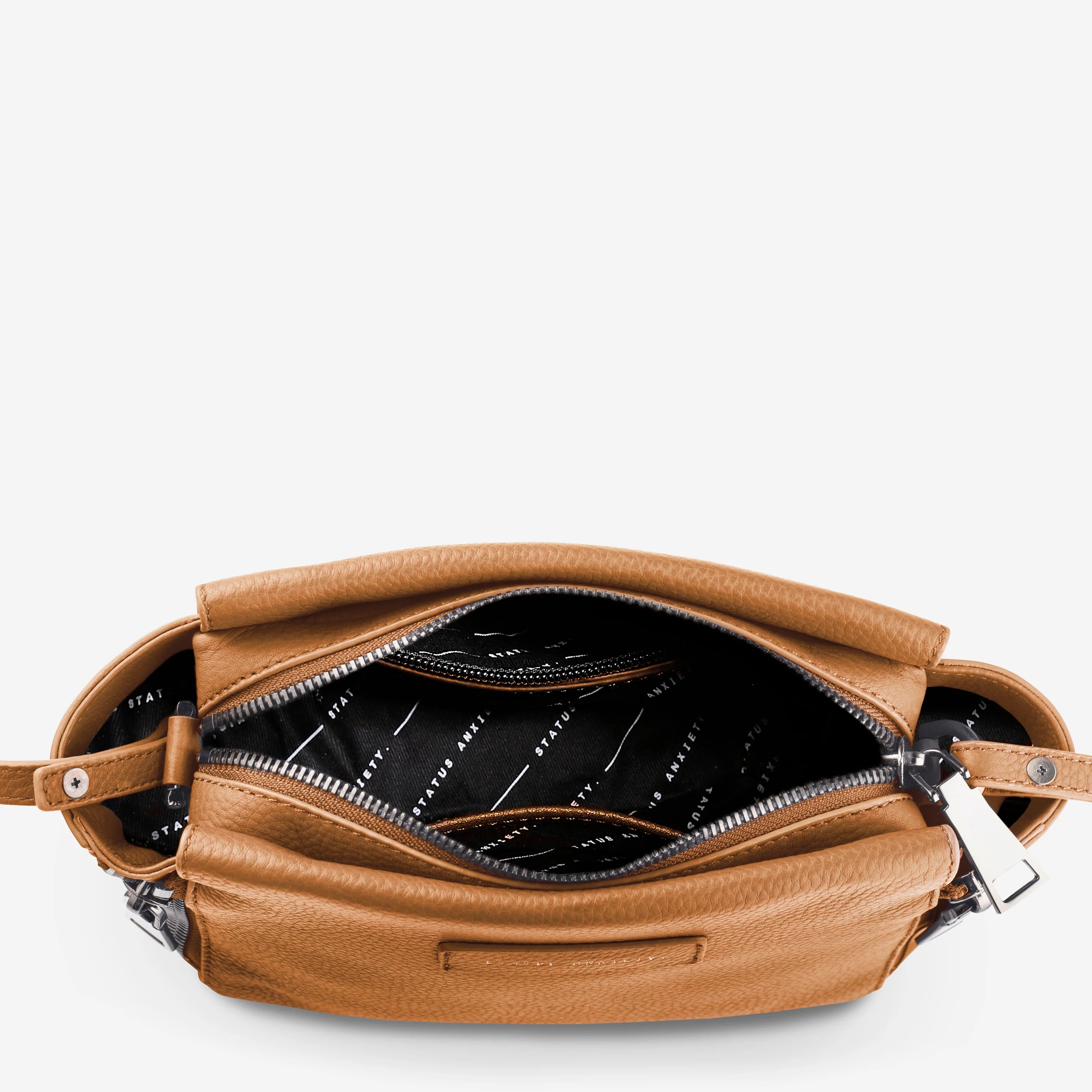 Status Anxiety The Ascendants Bag Tan Pebble - Stencil