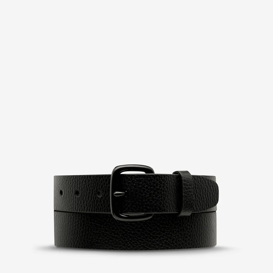 Status Anxiety Ease Up Belt - Black/Black