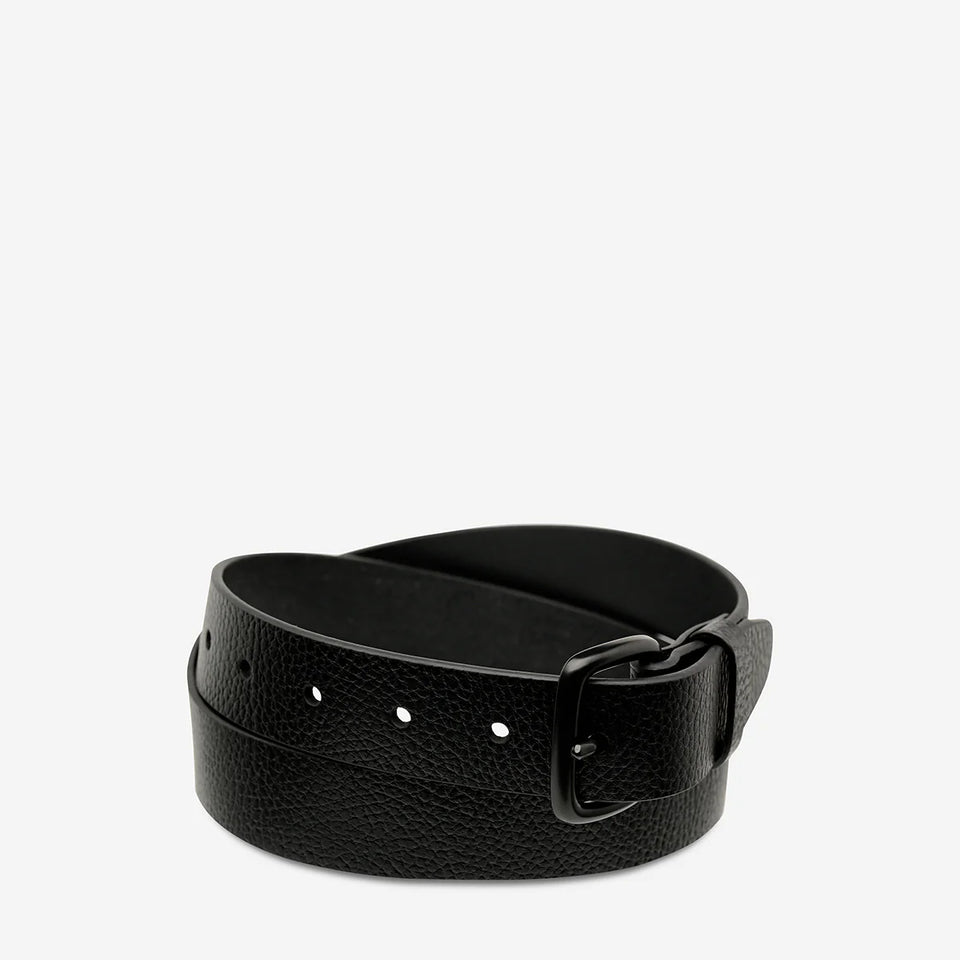 Status Anxiety Ease Up Belt - Black/Black