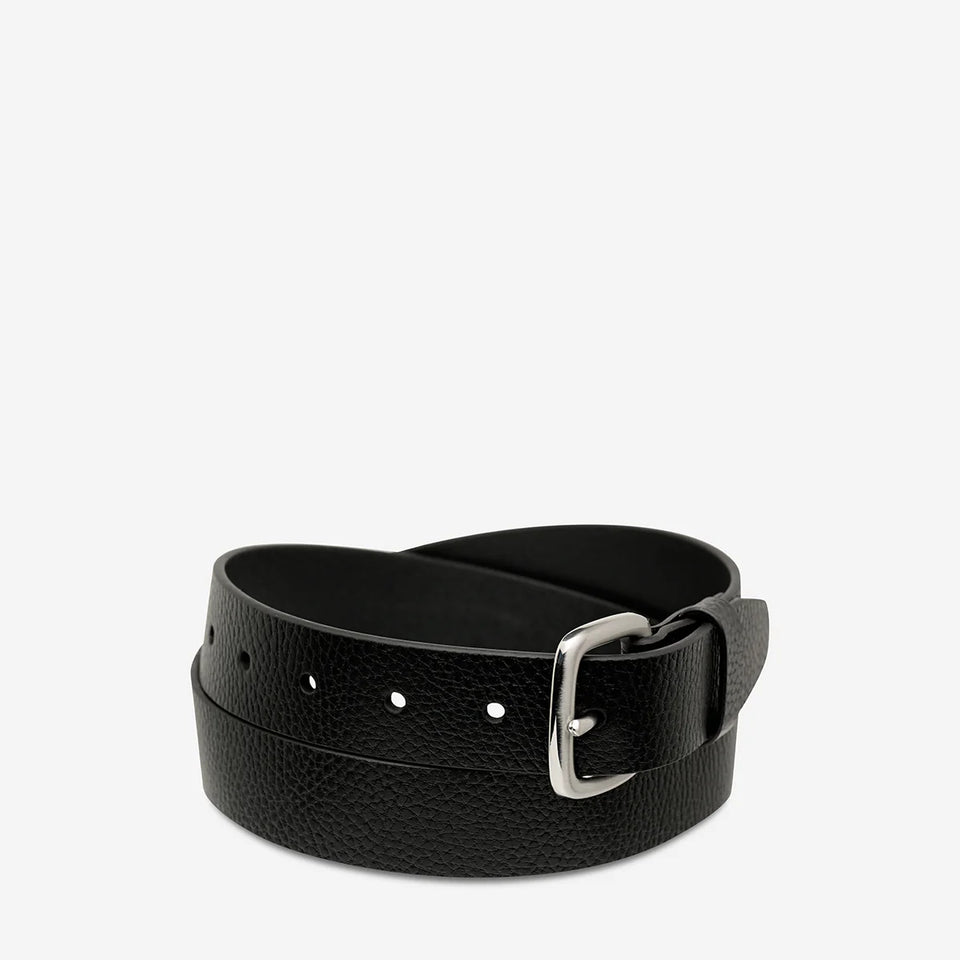 Status Anxiety Ease Up Belt - Black/Silver